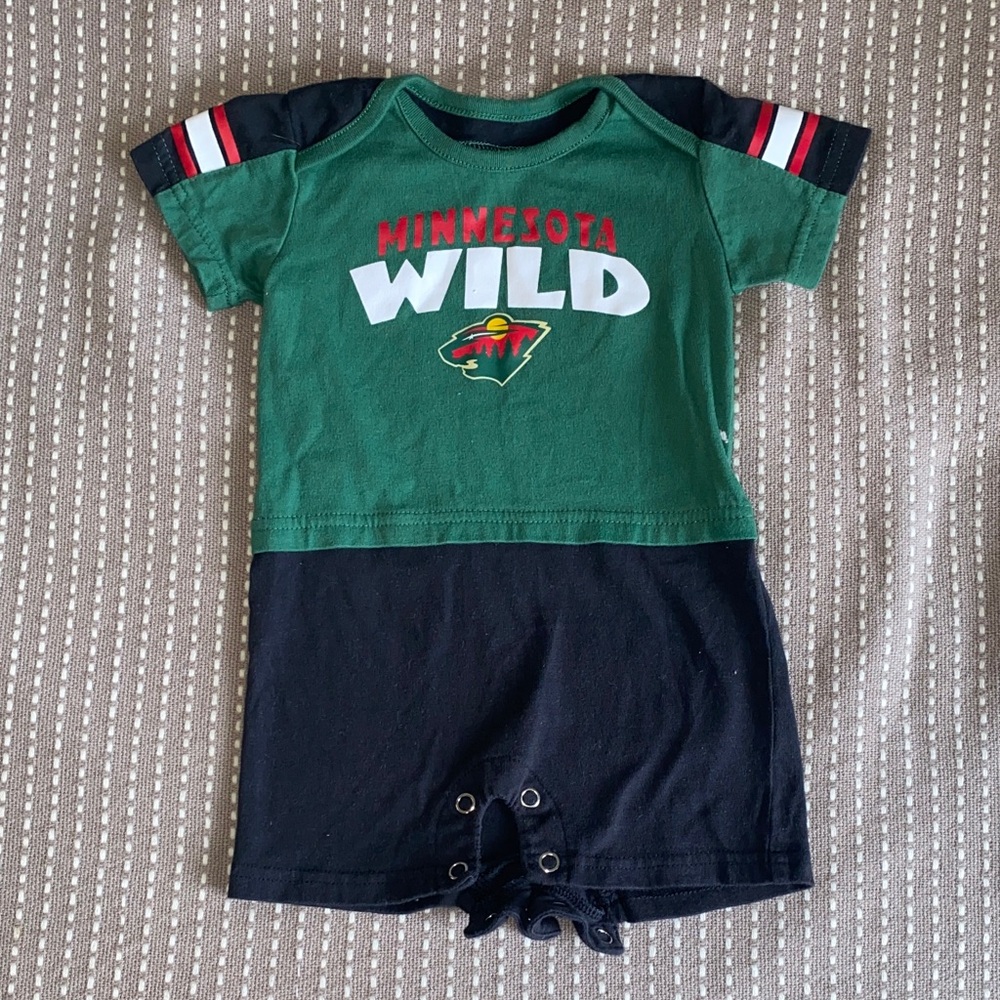 NHL MN Wild Infant Short Sleeve romper 12m